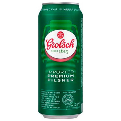 Пиво Светлое Grolsch Premium Lager in can 0,5 л фото