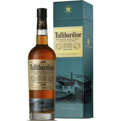 Виски Tullibardine 500 Sherry Finish Single Malt Highland in gift box 0,7 л фото