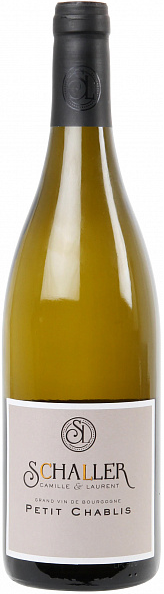 Вино Белое Сухое Schaller Camille & Laurent Petit Chablis 2023 0,75 л фото