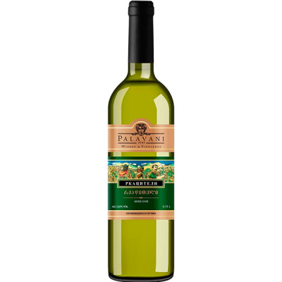 Вино Белое Сухое Palavani Rkatsiteli 0,75 л фото