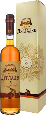 Бренди Dugladze 5 yo in gift box 0,5 л фото