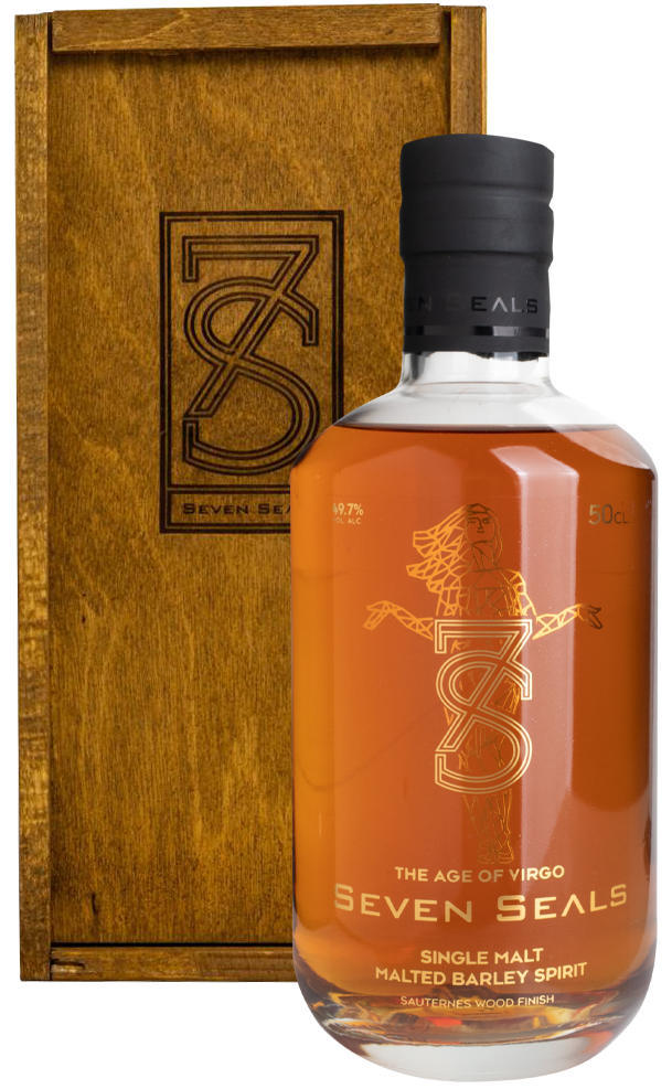 Виски Seven Seals Zodiac The Age of Virgo Single Malt in wooden box 0,5 л фото