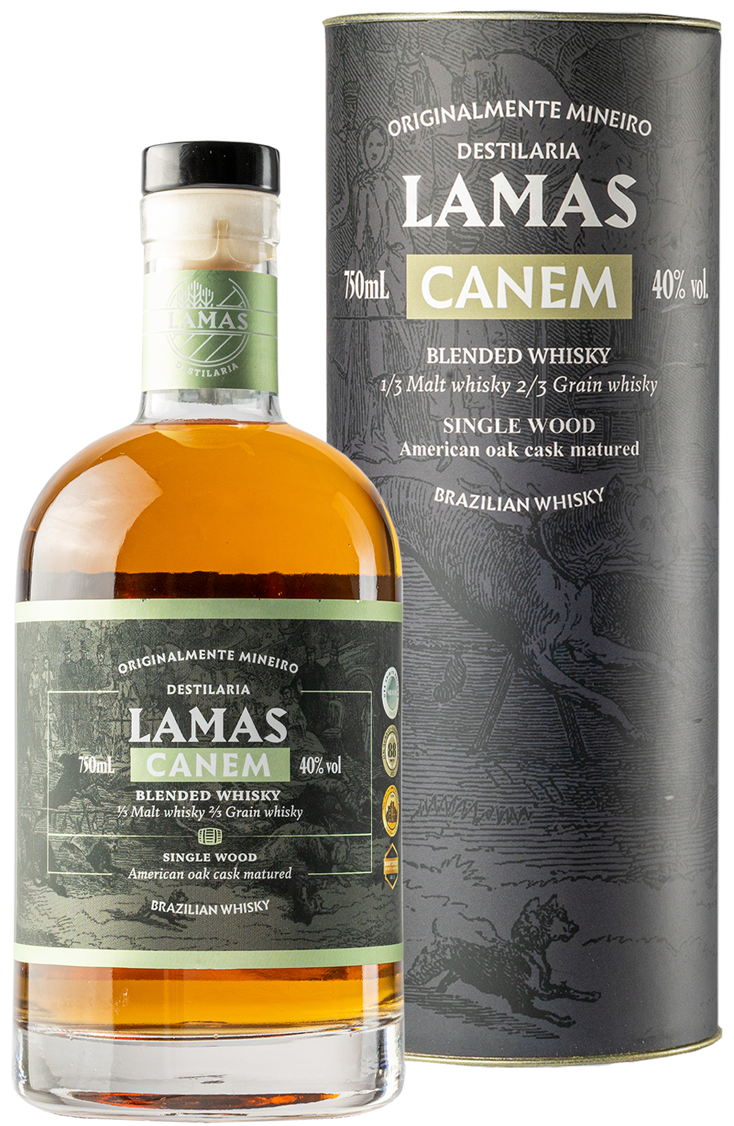 Виски Lamas Canem in tube 0,75 л фото