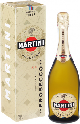 Вино игристое Martini Prosecco in gift box 0,75 л фото