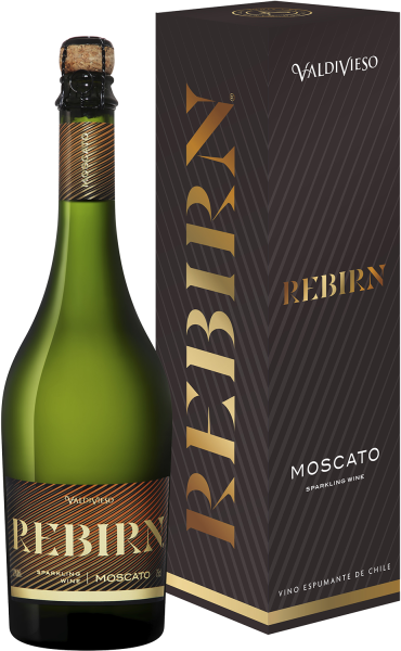 Вино игристое Белое Полусухое Valdivieso Rebirn Moscato in gift box 2023 0,75 л фото