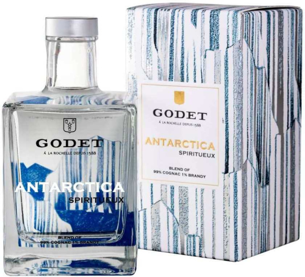 Коньяк Godet Antarctica Icy White in gift box 0,5 л фото