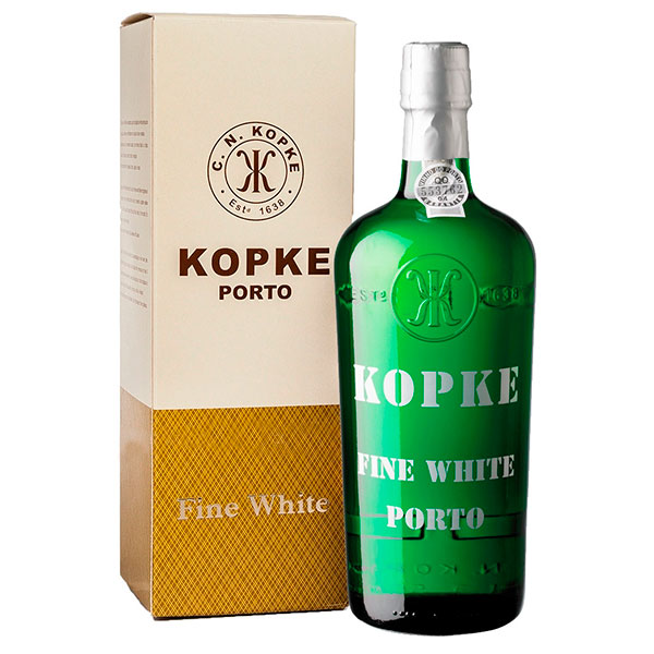 Портвейн Белое Kopke Fine White in gift box 0,75 л фото
