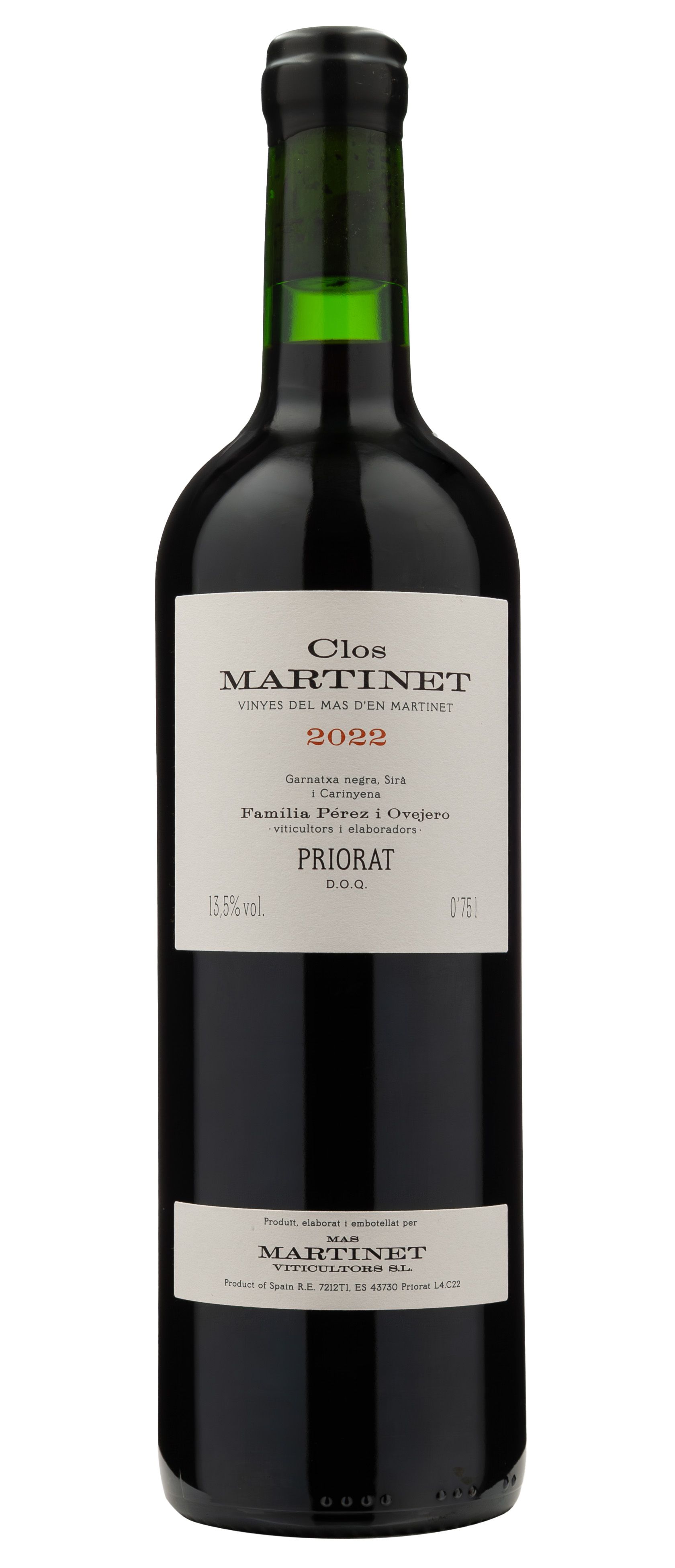 Вино Красное Сухое Mas Martinet Clos Martinet 2022 0,75 л фото