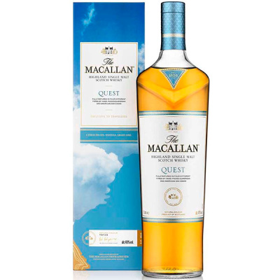 Виски Macallan Quest Single Malt Speyside in gift box 1,00 л фото