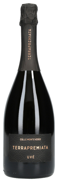Вино игристое Террапремиата Уве Колле Монтеверде Розе 2021 розовое экстра брют 12,5% 0,75 л фото