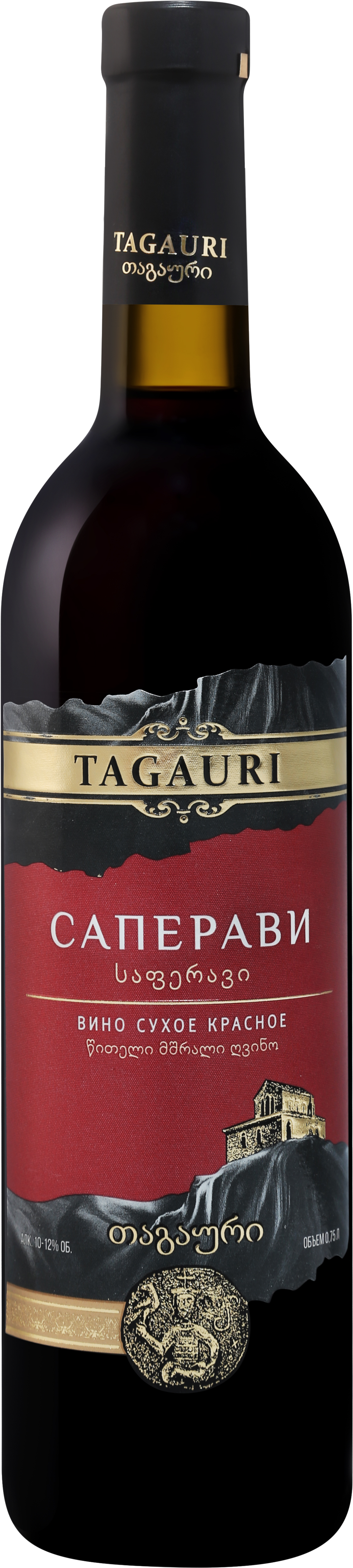 Вино Красное Сухое Tagauri Saperavi 0,75 л фото