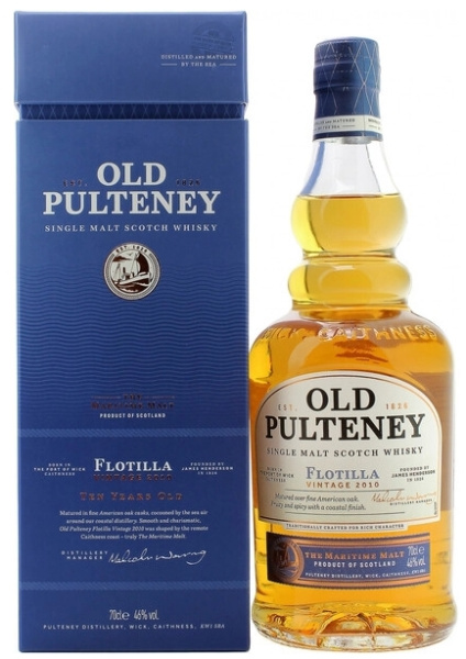 Виски Old Pulteney Flotilla Single Malt Highland in gift box 0,7 л фото