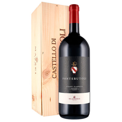 Вино Красное Сухое Mazzei Fonterutoli Chianti Classico in wooden box 2020 3,00 л фото