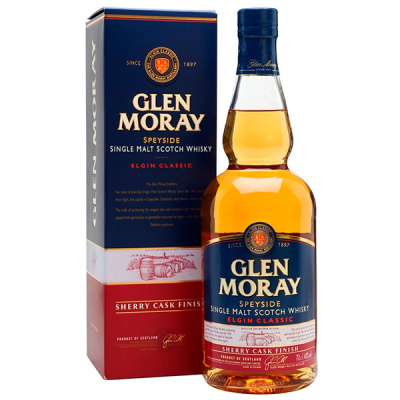 Виски Glen Moray Elgin Classic Sherry Cask Finish Single Malt Speyside in gift box 0,70 л фото