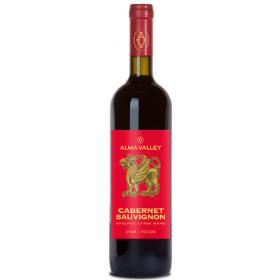 Вино Красное Сухое Alma Valley Cabernet Sauvignon Crimea 2020 0,75 л фото