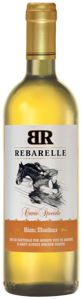 Вино Белое Полусладкое Rebarelle Blanc Moelleux 2021 0,75 л фото