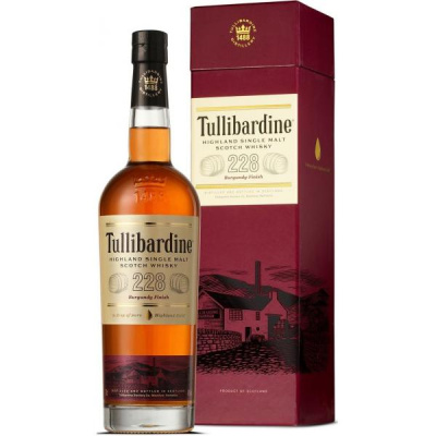 Виски Tullibardine 228 Burgundy Finish Single Malt Highland in gift box 0,70 л фото