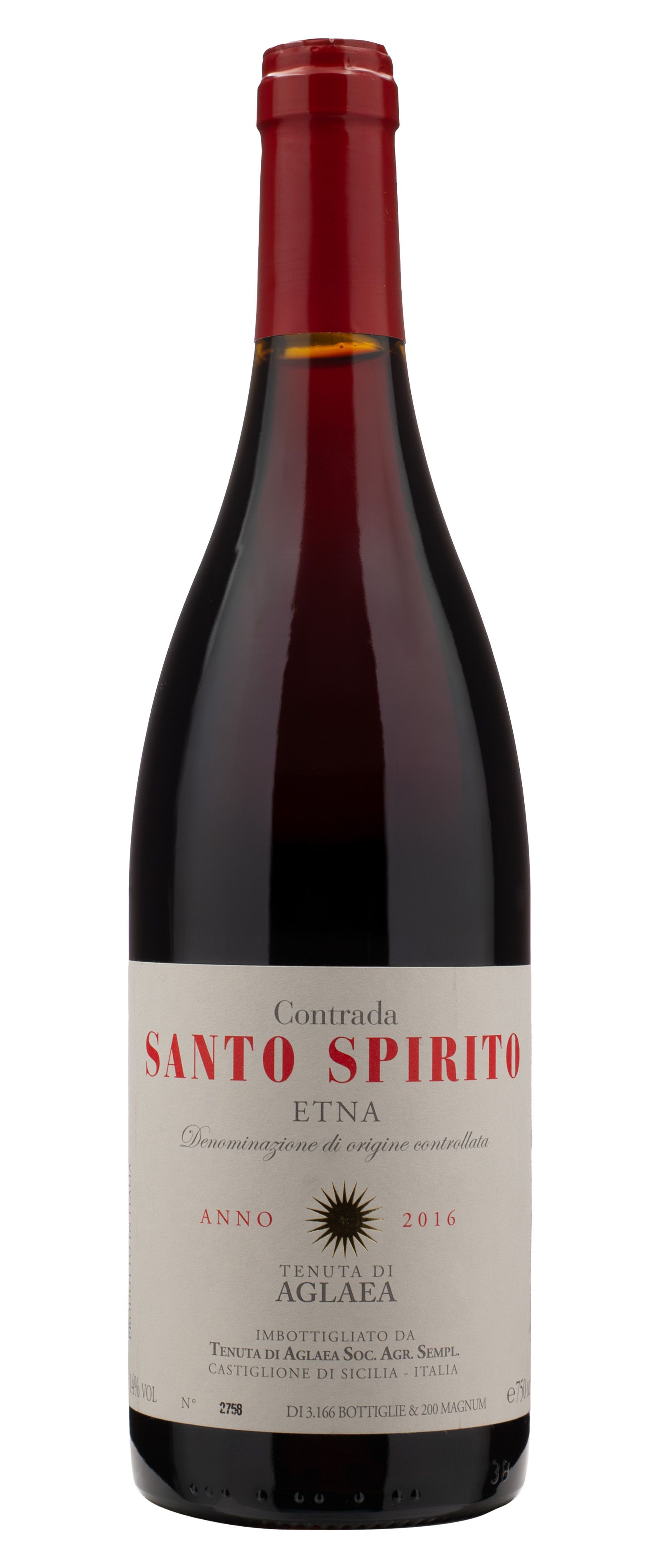 Вино Красное Сухое Tenuta Di Aglaea Contrada Santo Spirito 2016 0,75 л фото