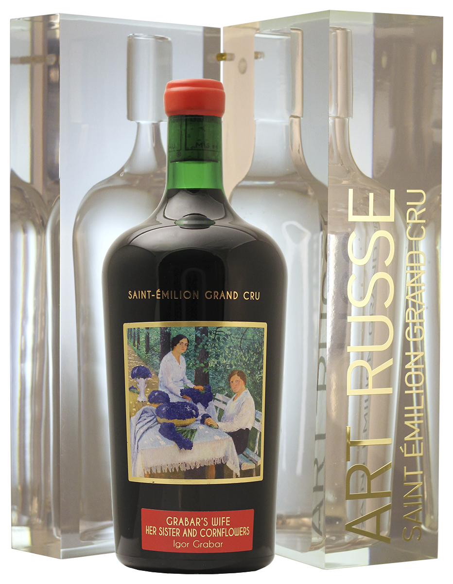 Вино Красное Сухое Château La Grace Dieu Des Prieurs Art Russe Saint-Emilion Grand Cru Acryl Box 2016 1,5 л фото