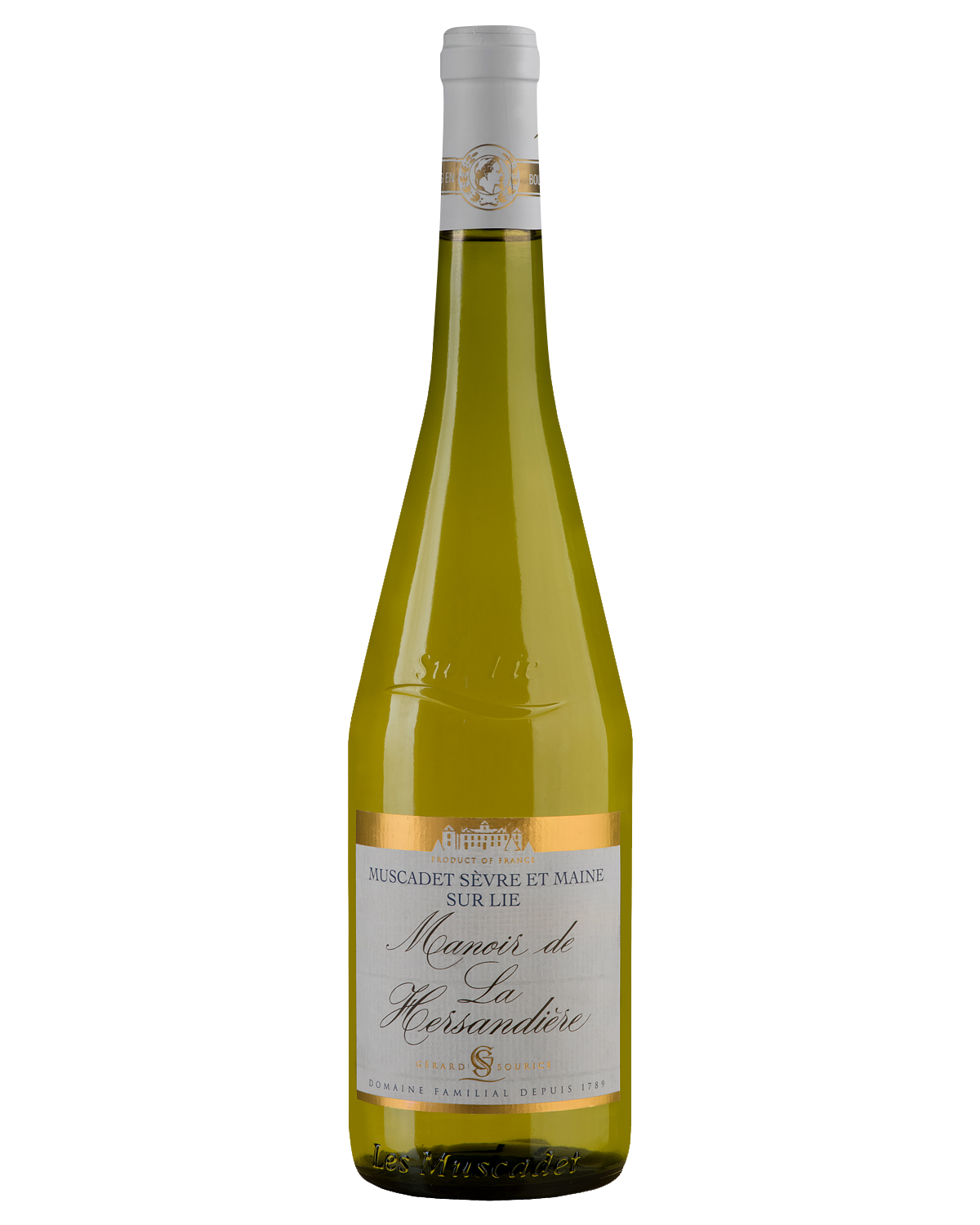 Вино Белое Сухое Gerard Sourice Manoir de la Hersandiere Muscadet Sevre et Maine sur Lie 0,75 л фото