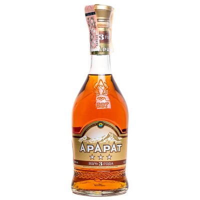 Бренди Ararat 3 stars 0,50 л фото