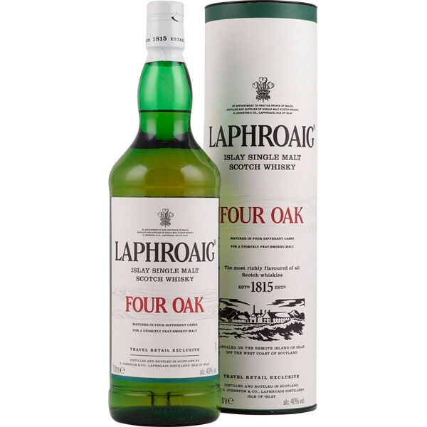 Виски Laphroaig Four Oak Single Malt Islay in tube 1 л фото
