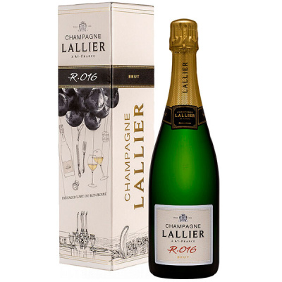 Шампанское Белое Брют Lallier R.016 Brut Champagne in gift box 2016 0,75 л фото