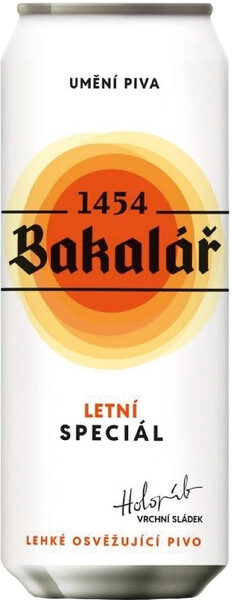 Пиво Светлое Bakalar Letni Special in can 0,5 л фото