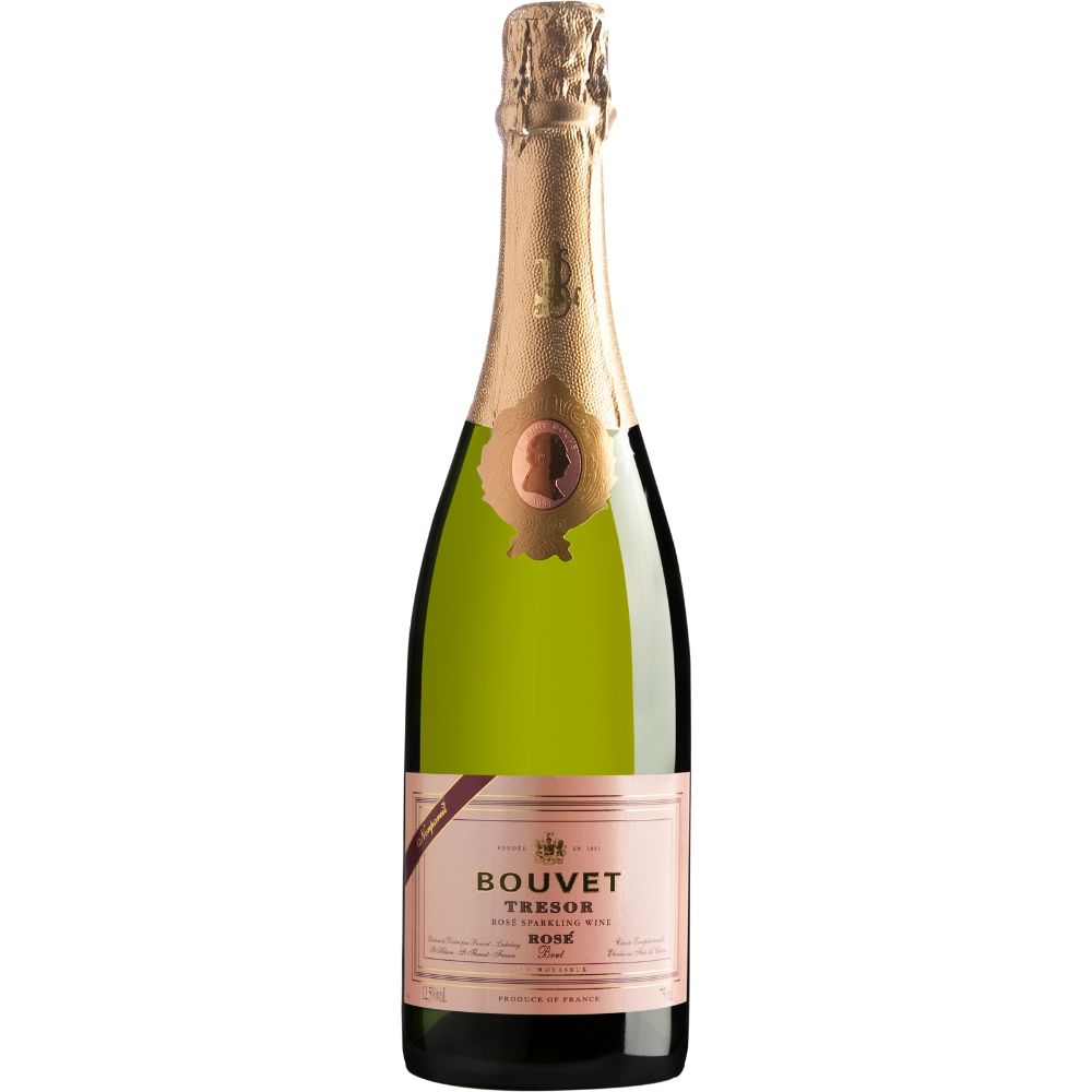 Вино игристое Розовое Брют Bouvet-Ladubay Tresor Brut Rose 2023 0,75 л фото