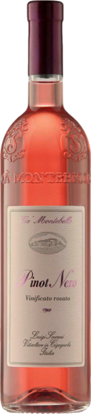Вино игристое Ca' Montebello Pinot Nero Rosato 2024 0,75 л фото