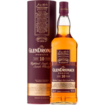 Виски Glendronach Forgue 10 Years Old Single Malt Highland in tube 1 л фото