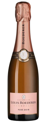 Вино игристое Розовое Брют Louis Roederer Rose Brut Champagne 2019 0,375 л фото