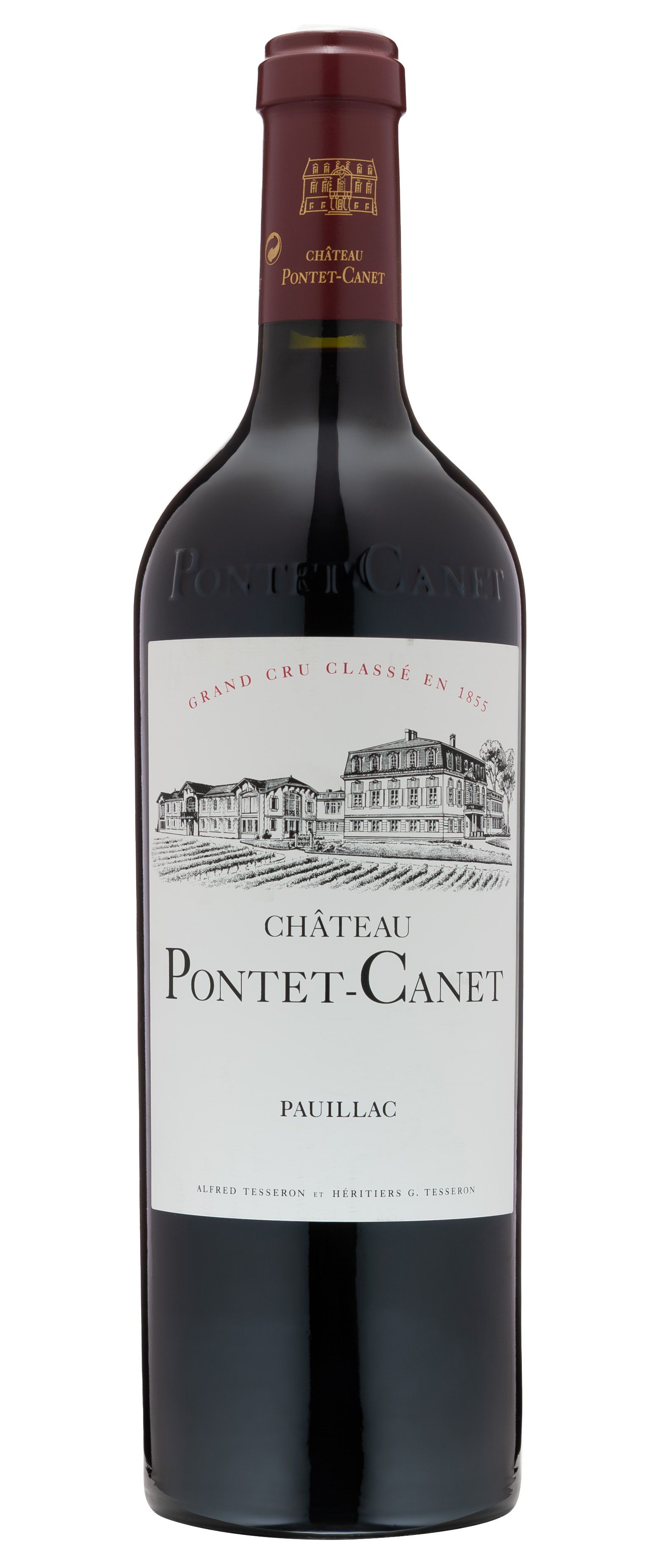 Вино Красное Сухое Chateau Pontet-Canet 2021 0,75 л фото