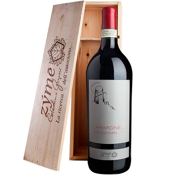 Вино Красное Сухое Zyme Amarone della Valpolicella Classico in wooden box 2017 1,5 л фото