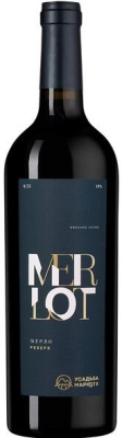 Вино Красное Сухое Usadba Markotkh Merlot Reserve 2023 0,75 л фото