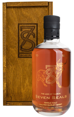 Виски Seven Seals Zodiac The Age of Taurus Single Malt in wooden box 0,5 л фото
