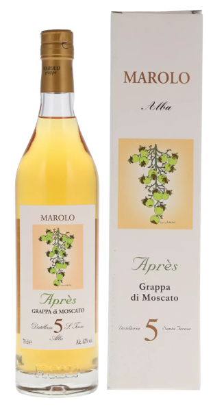 Граппа Marolo di Moscato Apres 5 in gift box 0,7 л фото
