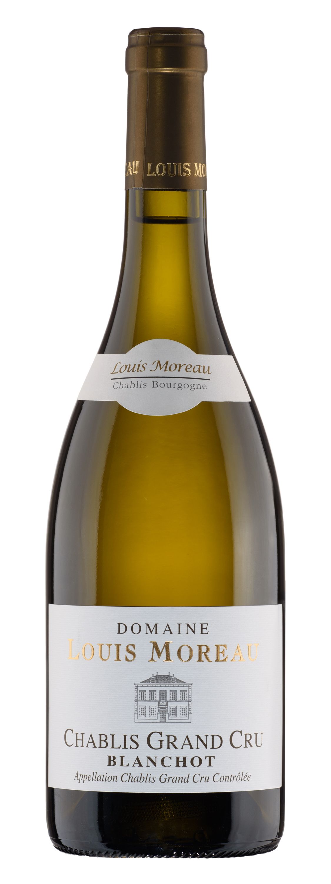 Вино Белое Сухое Domaine Louis Moreau Chablis Grand Cru Blanchot 2021 0,75 л фото