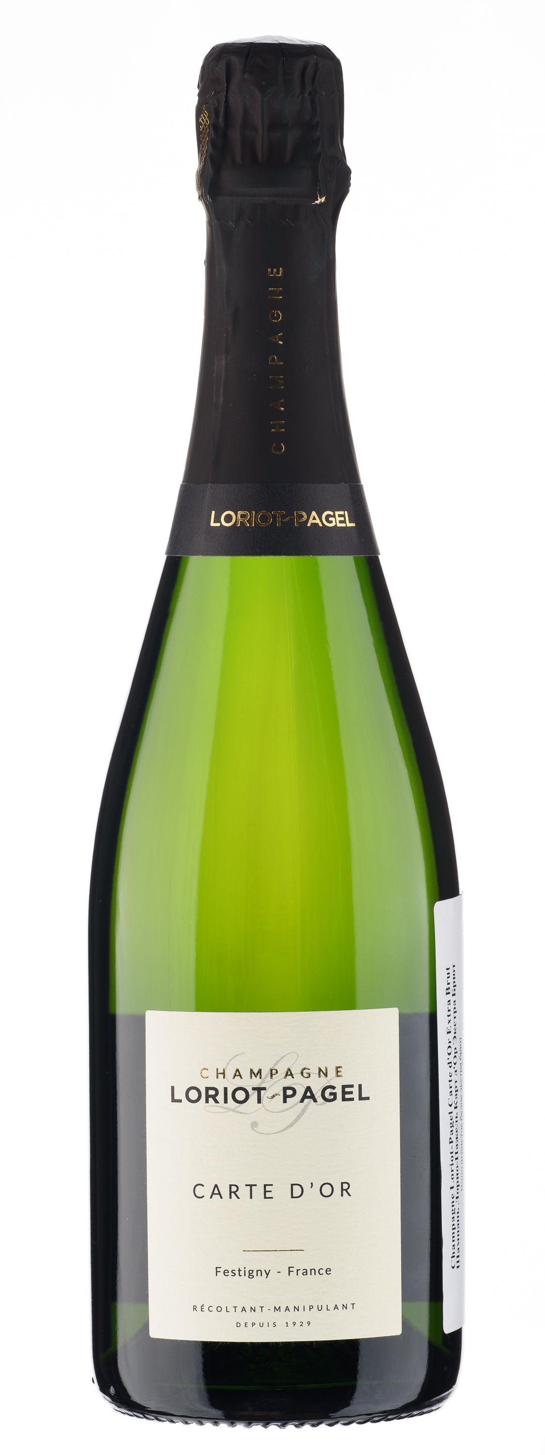 Вино игристое Белое Экстра Брют Loriot-Pagel Carte d'Or Extra Brut 2022 0,75 л фото