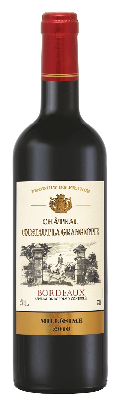 Вино Красное Сухое Chateau Coustaut La Grangeotte 2020 0,75 л фото