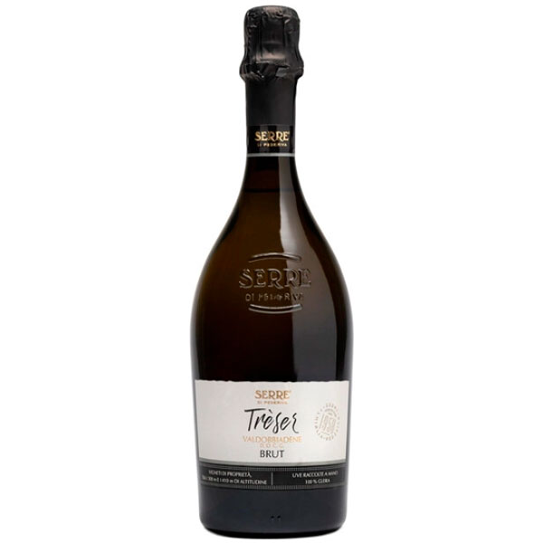 Вино игристое Белое Брют Serre di Pederiva Treser Valdobbiadene Brut 0,75 л фото