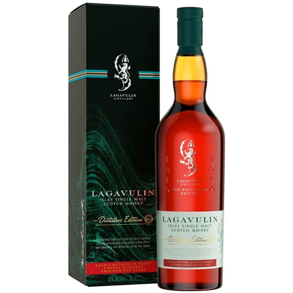 Виски Lagavulin Distillers Edition Double Matured Single Malt Islay in gift box 0,7 л фото
