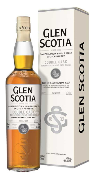 Виски Glen Scotia Bordeaux Red Wine Finish Double Cask Single Malt in gift box 0,7 л фото