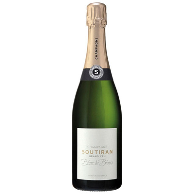 Шампанское Белое Брют Soutiran Grand Cru Blanc de Blancs Brut Champagne 2014 0,75 л фото