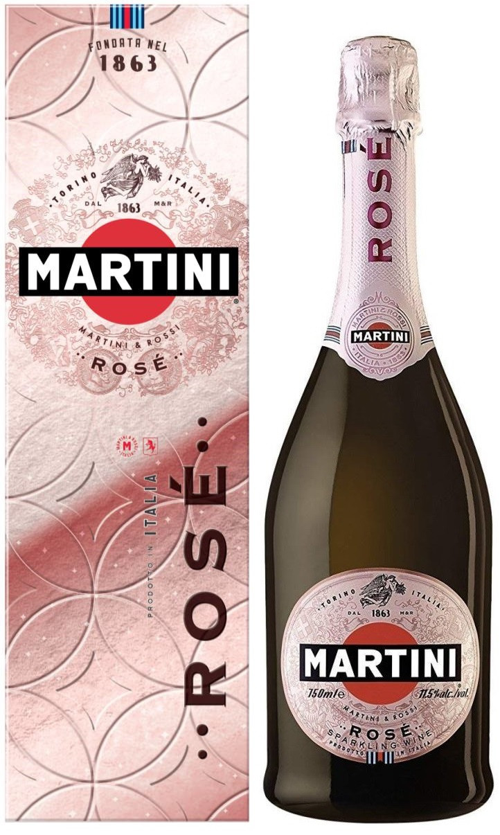 Вино игристое Martini Rose Extra Dry in gift box 0,75 л фото