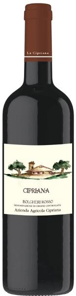 Вино Красное Сухое Cipriana Bolgheri Rosso 2022 0,75 л фото