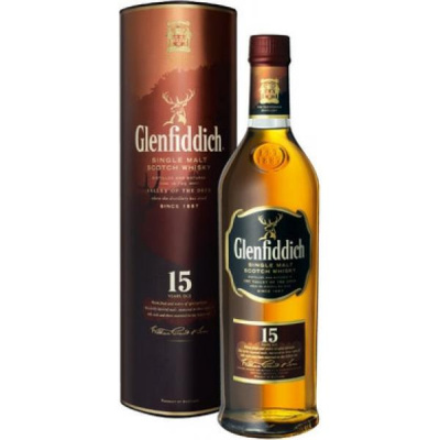 Виски Glenfiddich 15 Years Old Single Malt Speyside 0,75 л фото