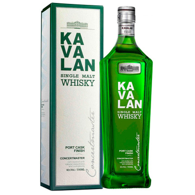 Виски Kavalan Concertmaster Port Cask Finish Single Malt in gift box 0,7 л фото