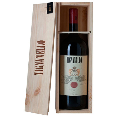 Вино Красное Сухое Antinori Tignanello Toscana in wooden box 2018 1,50 л фото