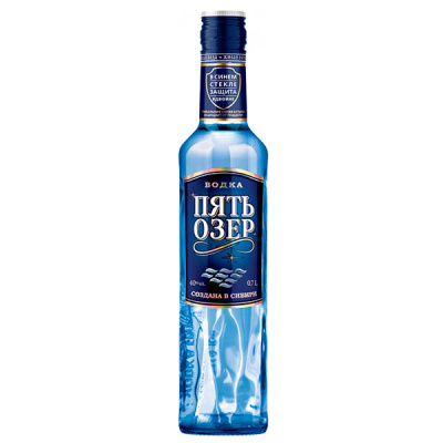 Водка Пять Озер 40% 0,7 л фото